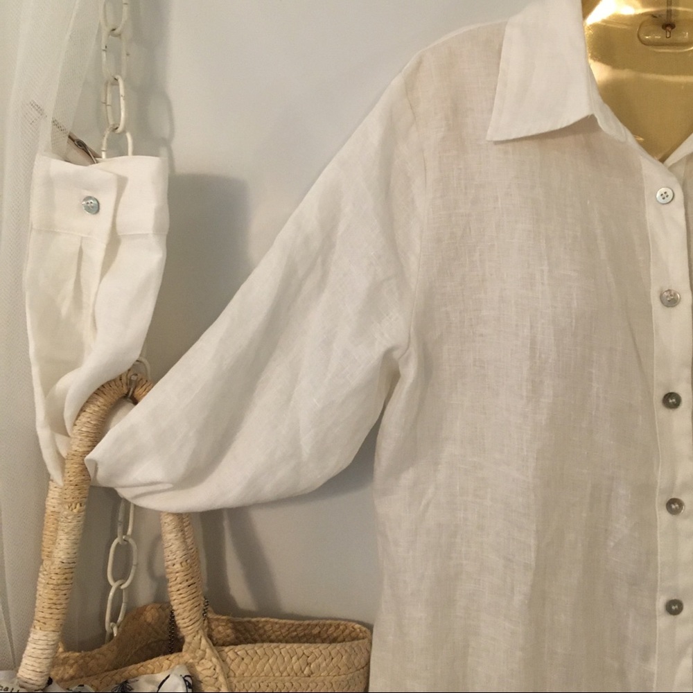 Linen Button-up Dress π - Picture 9 of 16